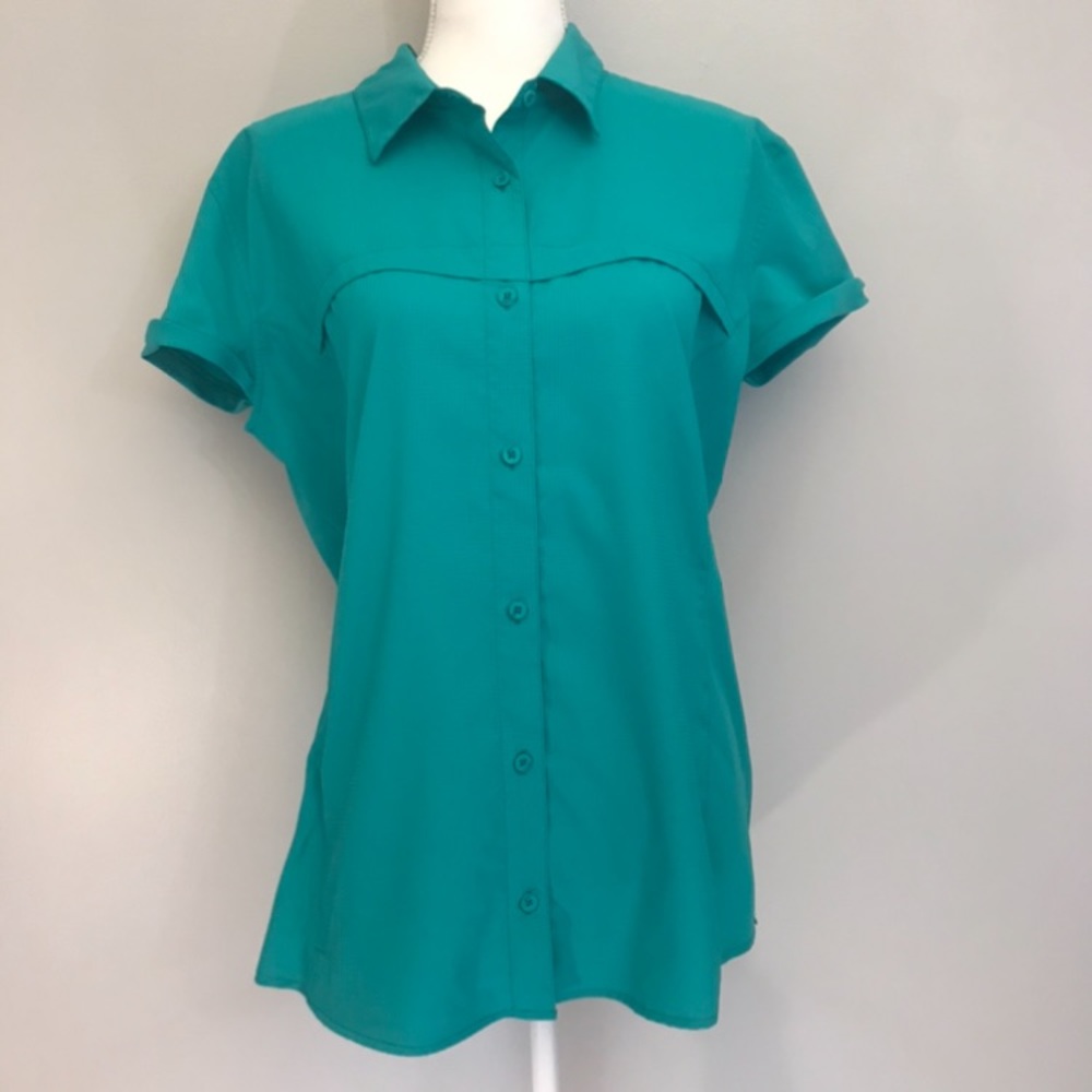 Magellan Dark Teal Women’s Fishing Shirt SZ XL